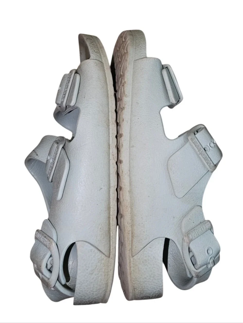 Birkenstock Kids White 3-Strap Adjustable Sandals